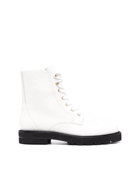 Stuart Weitzman lace-up leather boots