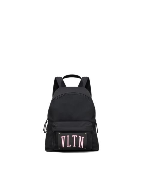 Valentino logo-patch backpack
