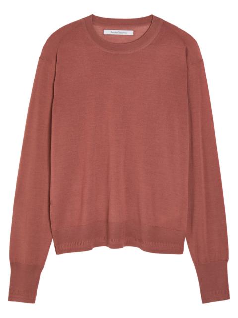 Another Tomorrow Another Tomorrow Crew-neck Fine-knit T-shirt