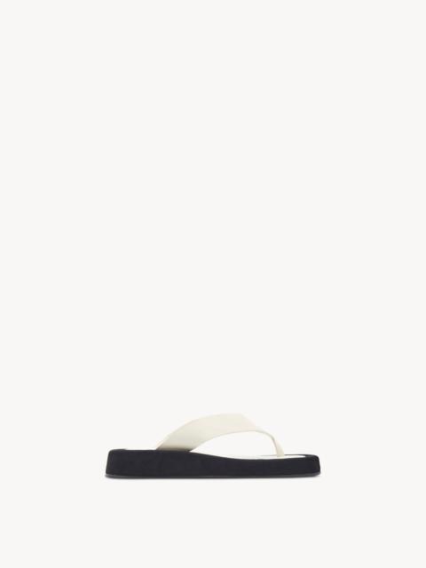 The Row Ginza Sandal in Suede