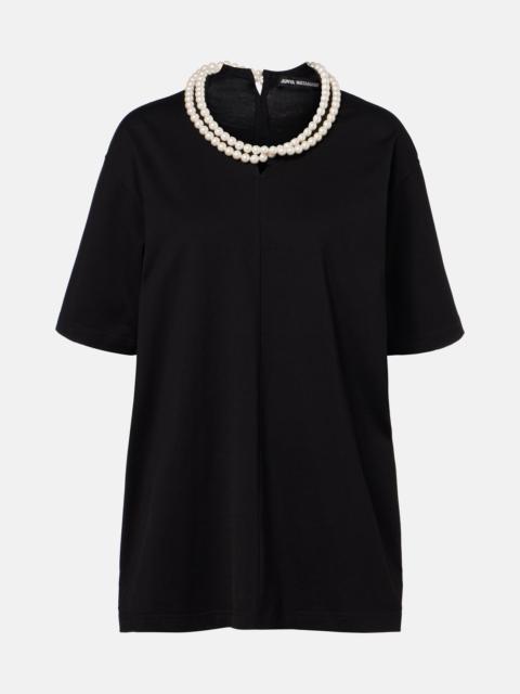 Junya Watanabe Oversized embellished cotton T-shirt