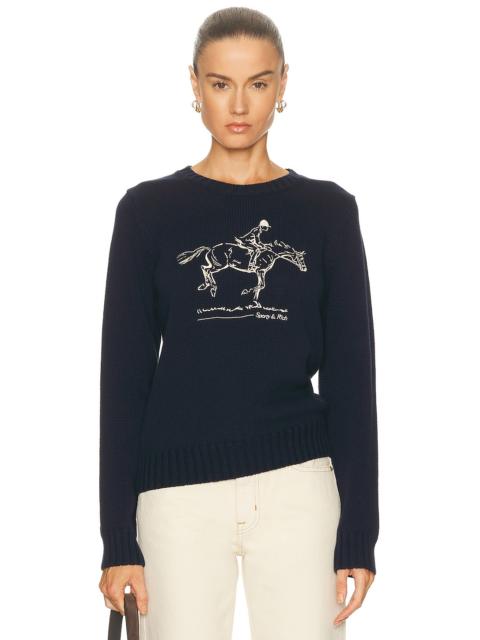 Sporty & Rich Horse Knitted Sweatshirt