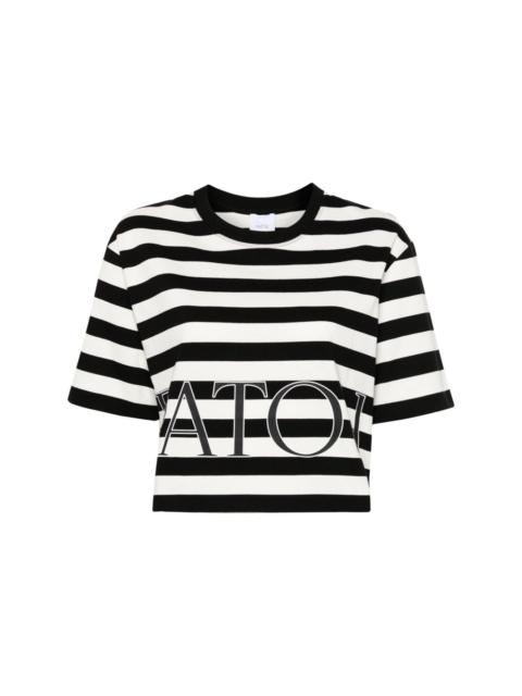 striped cotton T-shirt