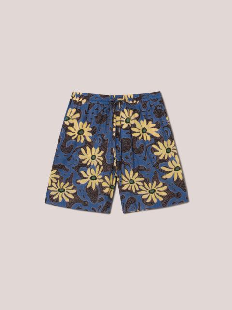 Nanushka KENAN - Polyester floral shorts - Blue