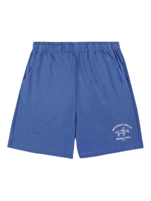 Sporty & Rich BH Riding Club graphic-print shorts