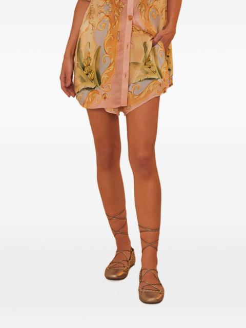 FARM RIO banana-print drawstring shorts