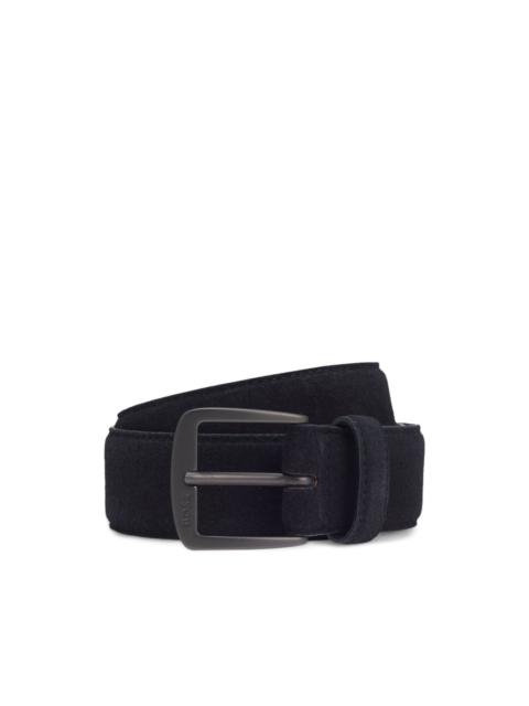 BOSS buckle smooth leather belt