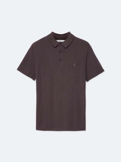 ALLSAINTS MODE MERINO WOOL SHORT-SLEEVE POLO SHIRT