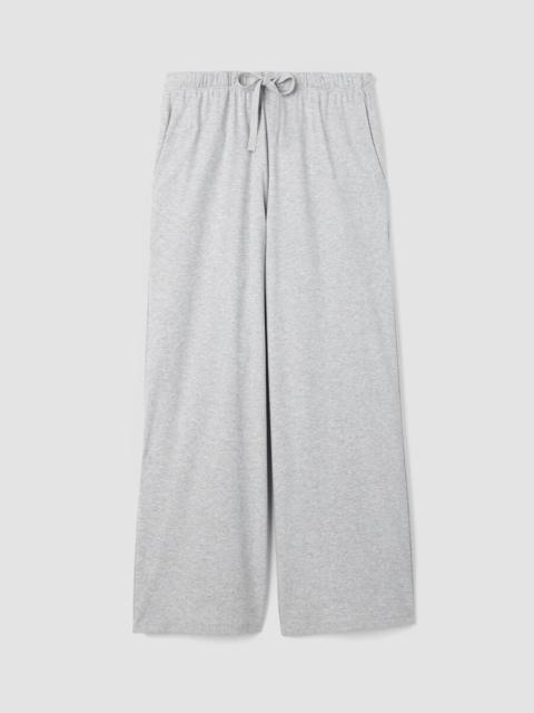 EILEEN FISHER Mélange Organic Cotton Interlock Wide-Leg Sleep Pant