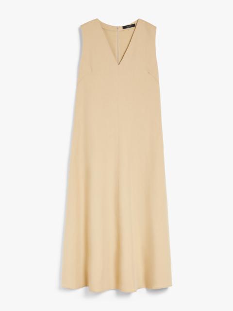 WEEKEND Max Mara EGOISTA Viscose and linen canvas flared dress