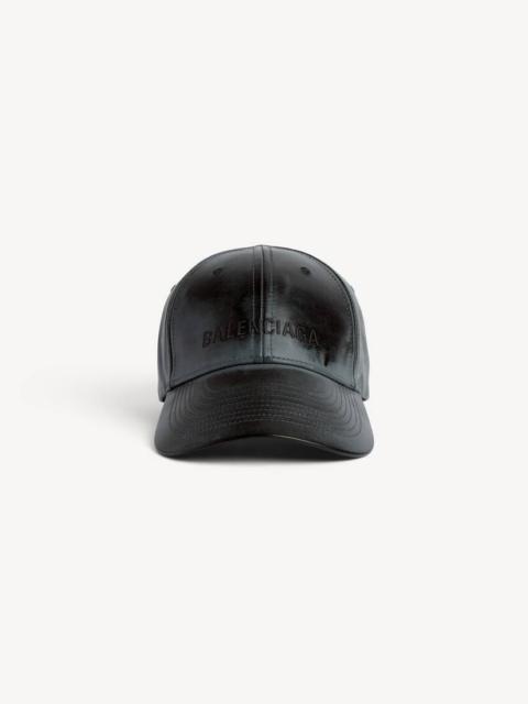 BALENCIAGA Men's Leather Cap in Black
