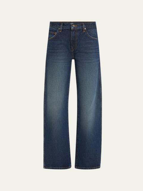 KHAITE Kerrie Crop Wide Leg Jeans