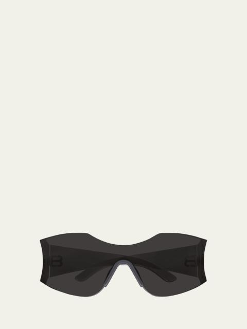 Men's BB Logo Nylon Shield Sunglasses