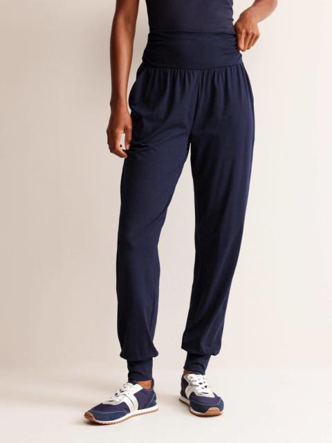BODEN Hareem Jersey Sweatpants-Navy