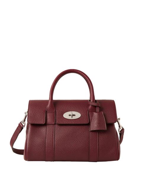 Mulberry Bayswater Satchel Black Cherry Heavy Grain