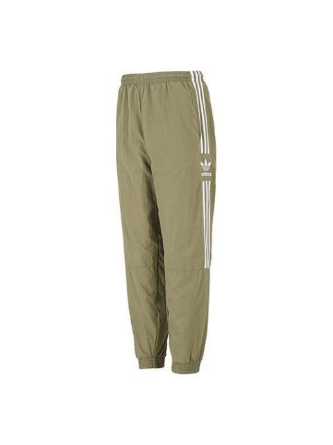 Men's adidas originals Lock Up Tp Stripe Logo Woven Bundle Feet Sports Pants/Trousers/Joggers Autumn