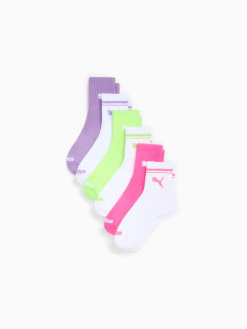 PUMA Women's Half-Terry Low Cut Crew Socks (6 Pairs)