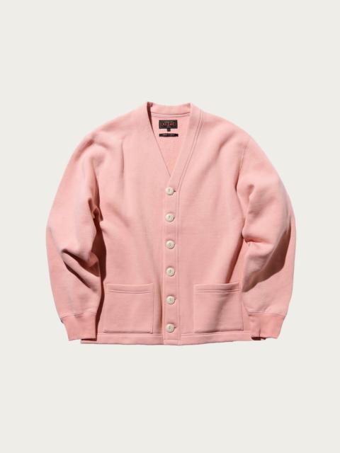 BEAMS PLUS Sweat V Cardigan - Pink