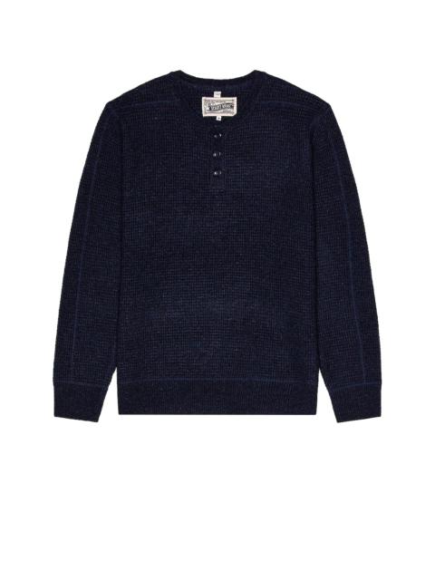Schott Button Henley Sweater