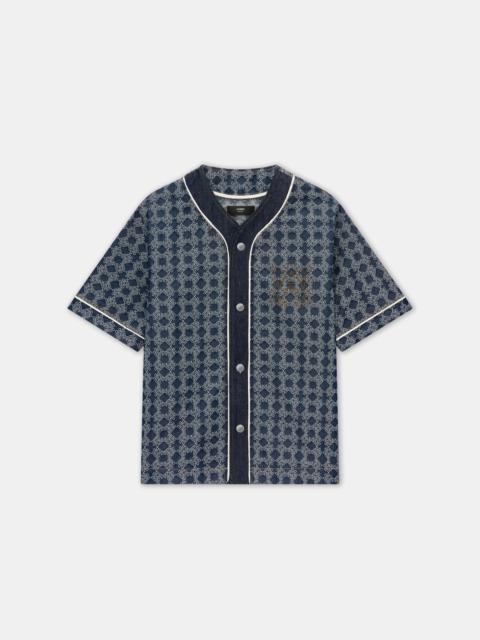 AMIRI MA QUAD DENIM BASEBALL SHIRT