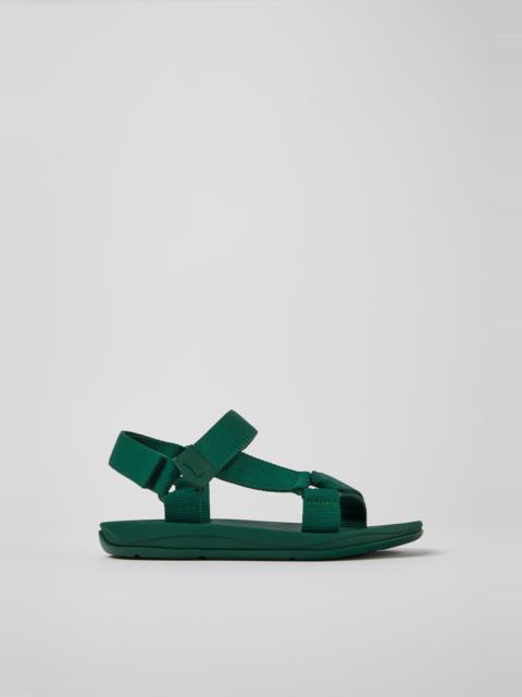 CAMPER Match Green textile sandals for men
