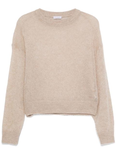 metallic-thread sweater