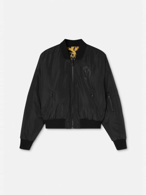 VERSACE JEANS COUTURE Reversible Logo Couture Bomber Jacket