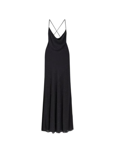 PINKO Farro cowl-neck maxi dress
