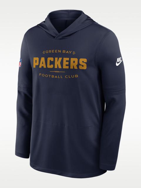 Green Bay Packers Pass Accuracy Men's Nike Dri-FIT NFL Long-Sleeve Hooded Top