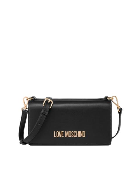 Moschino logo plaque shoulder bag