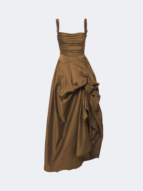 Vivienne Westwood Chichi draped cotton-blend bustier dress