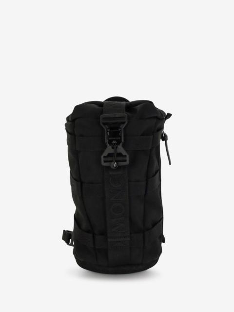 Argens Black Nylon Sling Backpack
