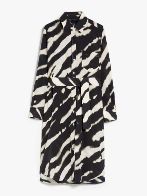 WEEKEND Max Mara USSURI Printed crepe de chine shirt dress