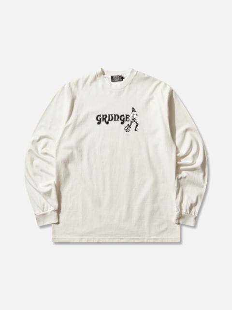 Hysteric Glamour Men's Grunge Longsleeve T-Shirt White