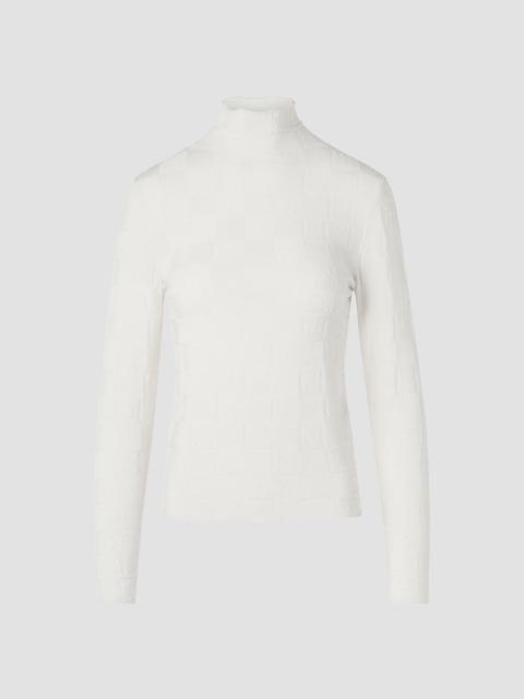 AKRIS Women's Wool Textured Knit Sweater - Winter White