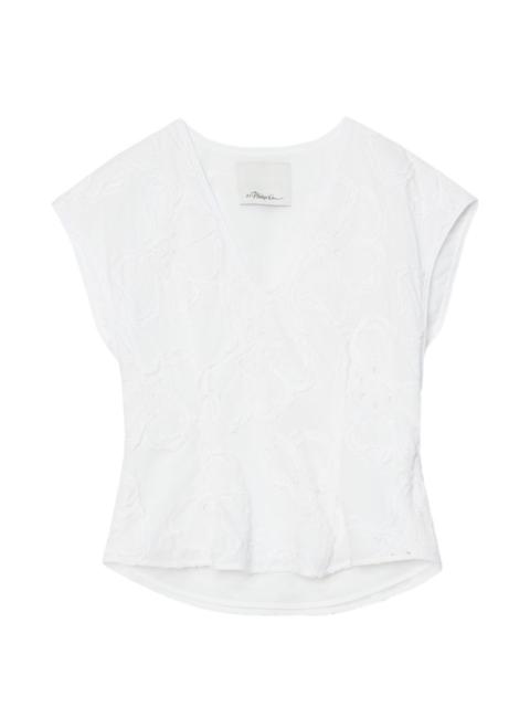 3.1 Phillip Lim floral V-neck blouse