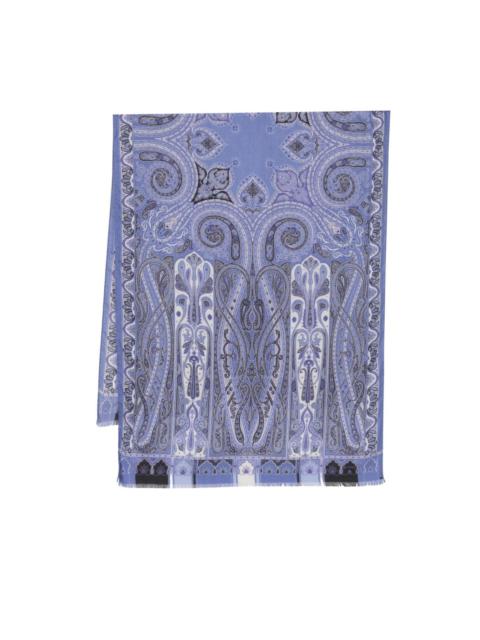 bandana-print jacquard scarf