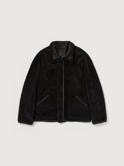 AURALEE MERINO MOUTON ZIP BLOUSON