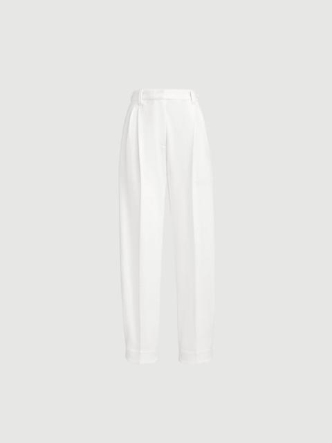 Brunello Cucinelli Techno cotton piqué sartorial baggy trousers