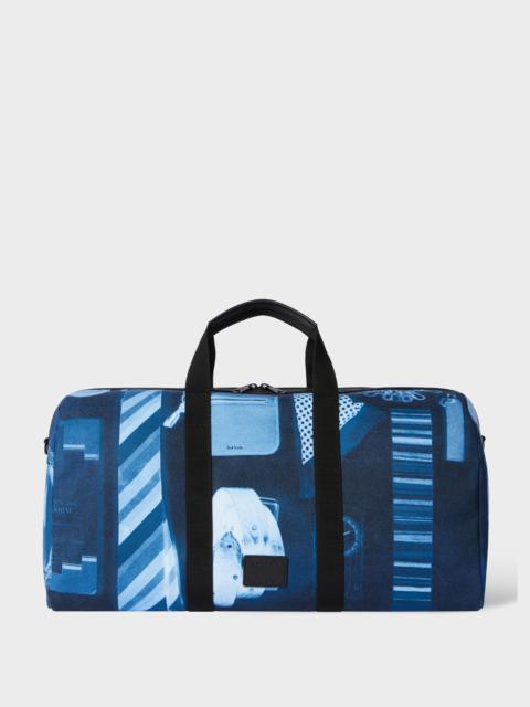 Paul Smith Indigo Blue 'X-Ray' Print Holdall
