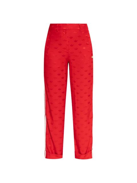 monogram-jacquard trousers