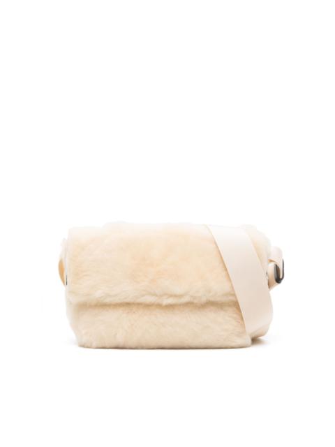 fleece-texture crossbody bag