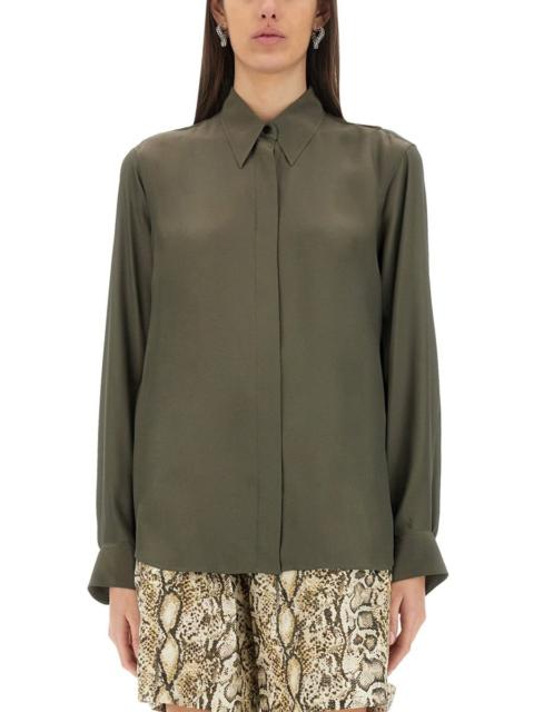 Dries Van Noten Silk Blend Satin Shirt