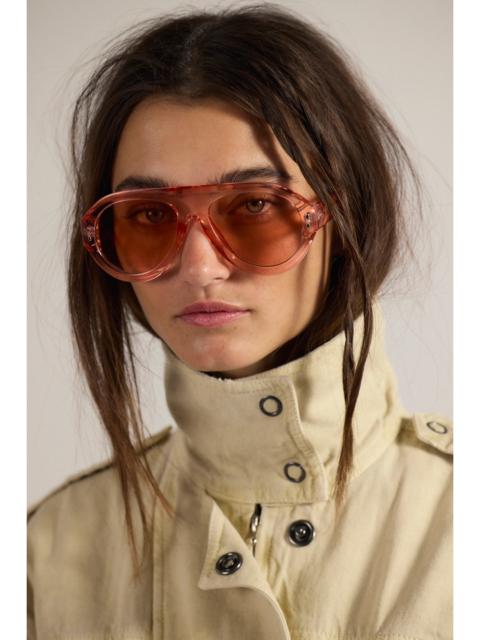 FREE PEOPLE Cruise Oversized Aviator Sunglasses