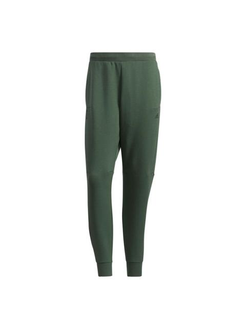 adidas Series WJ PNT PNT SWT Running Training Sports Long Pants Green GP0888