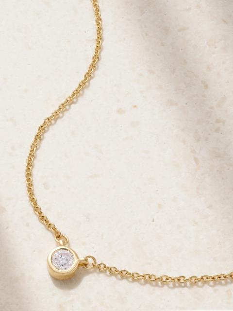 STONE AND STRAND Gold Diamond Necklace