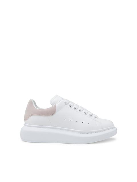 white leather oversize sneakers