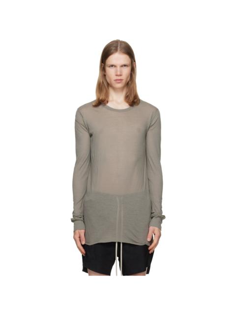Rick Owens Taupe Tower Basic LS T-shirt