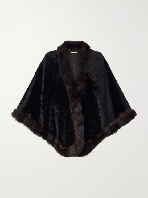 NOUR HAMMOUR Shearling Shawl