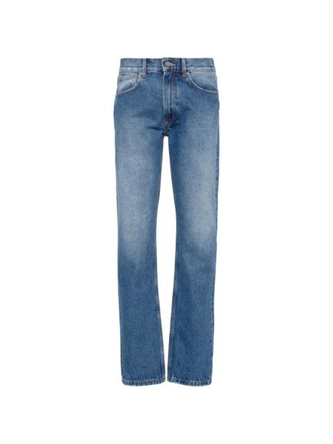 Jean Paul Gaultier washed tapered jeans